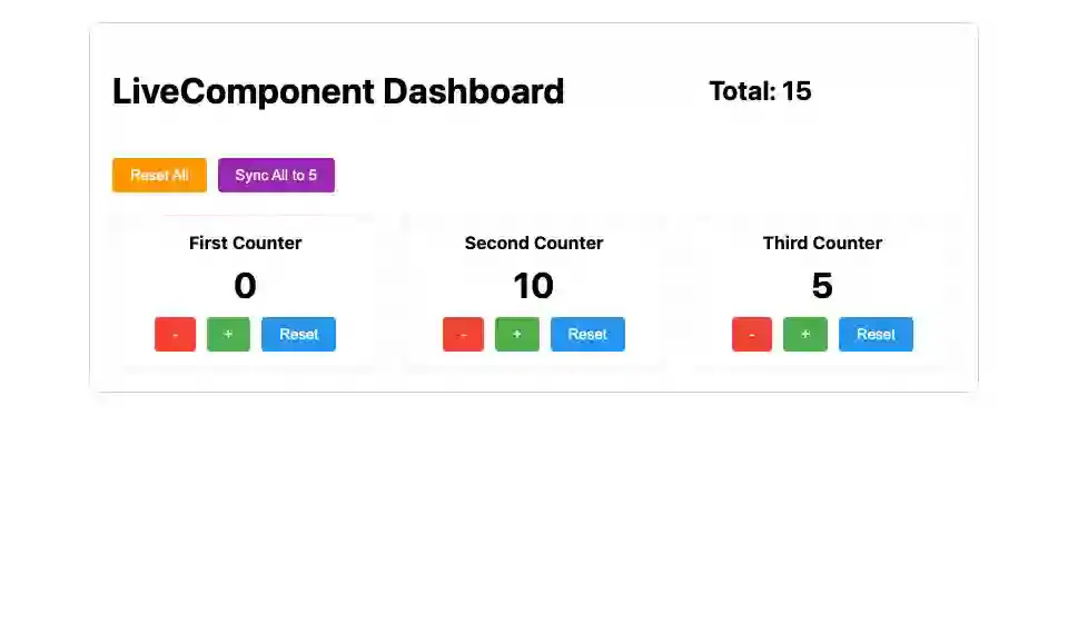 LiveComponent 화면