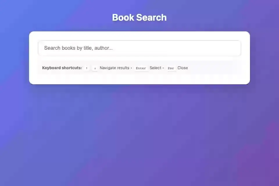 Live Search 화면